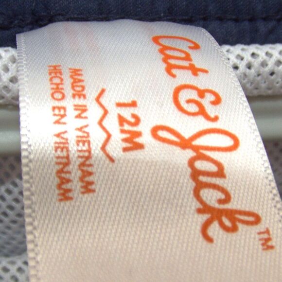 Cat & Jack Swimming Rash Guard Shirt and Swim Shorts Baby Size 12M - Picture 7 of 7